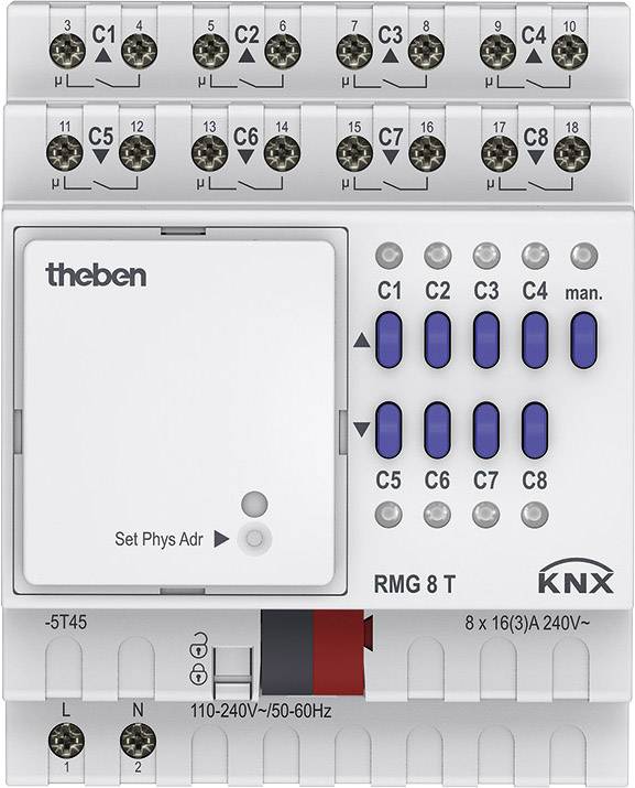 Theben Schaltaktor/Jalousieaktor RMG 8 T KNX-0