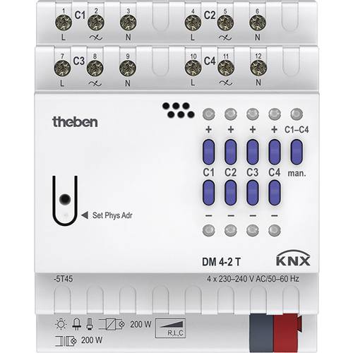 Theben 4940280 Dimmaktor DM 4-2 T KNX