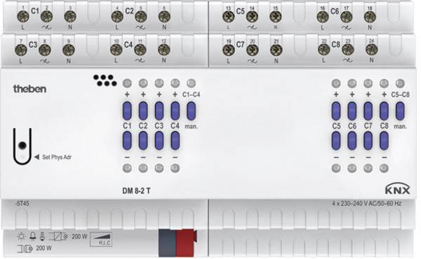 Theben KNX 4940285 Dimmaktor DM 8-2 T KNX