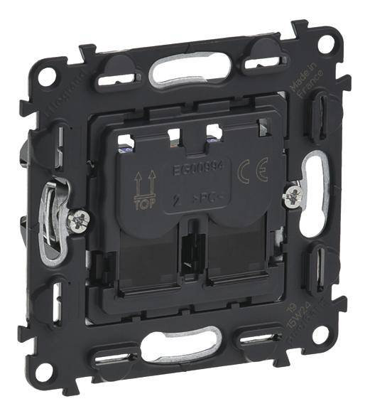Legrand 753045 Datendose Kat.6a 2xRJ45 geschirmt UTP Valena IN MATIC weiß-0