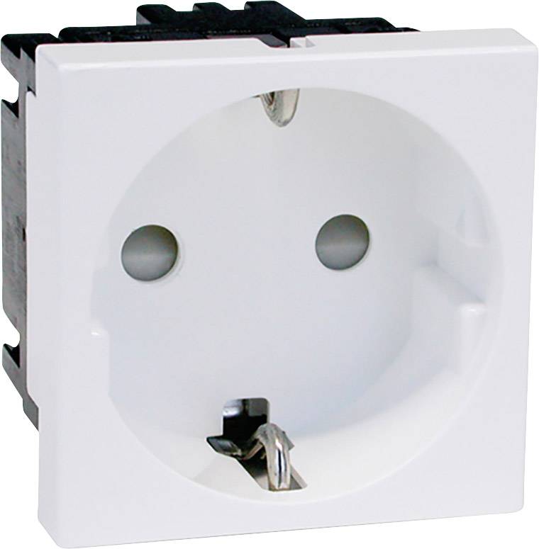 GGK Gerätemodul 45 Schuko 1fach 6960 reinweiß für LFG-/ FB-Kanal-1