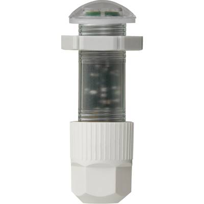 Ein weißer, zylindrischer Filter mit durchsichtigem Mittelteil und strukturierter Kappe, möglicherweise zur Wasserreinigung.