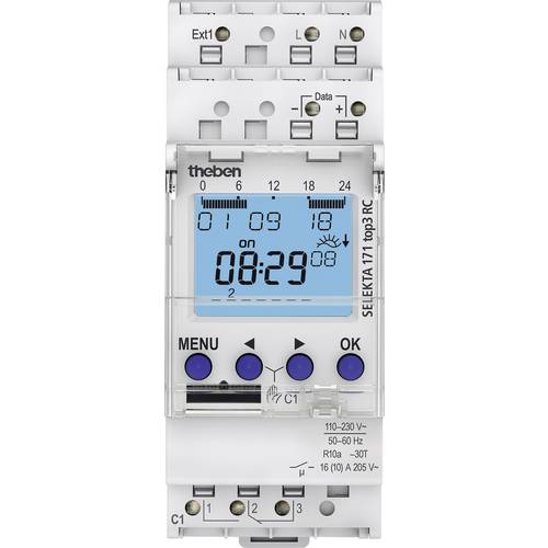 Theben SELEKTA 171 top3 RC Hutschienen-Zeitschaltuhr 230 V/AC