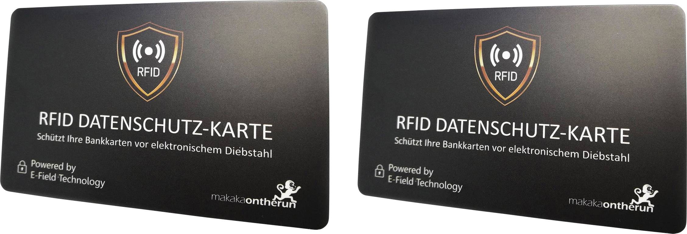 RFID NFC Blocker-Karte Schwarz Einzel, MakakaOnTheRun, Top Tipps