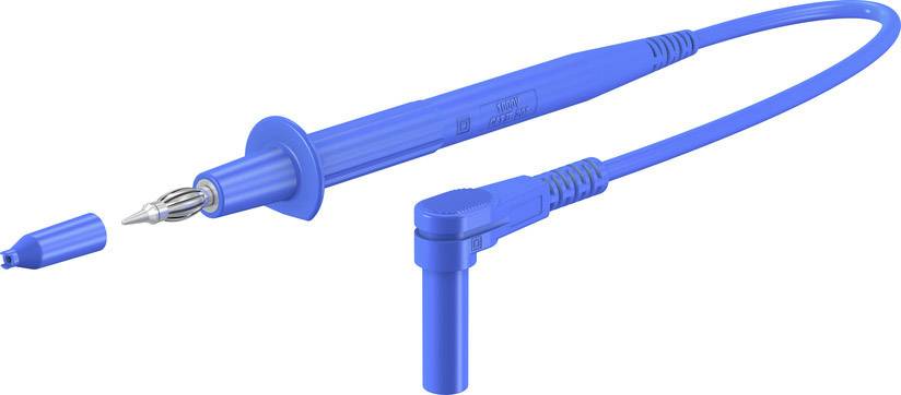 Stäubli XPF-484 Sicherheits-Messleitung 4 mm Sicherheits-Stecker 4 mm Sicherheits-Stecker 1.00 m Blau 1 St.