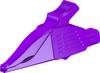 Stäubli XDK-1033 Abgriffklemme CAT III Violett