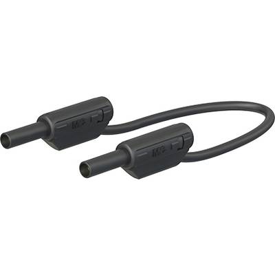 Stäubli SLK205-K Sicherheits-Messleitung 2mm Sicherheits-Stecker 2mm Sicherheits-Stecker 1.00 m Schwarz 1 St.