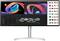 Ein großer UltraWide-Monitor zeigt ein offenes Videobearbeitungsprogramm mit einem bunten 3D-Bild und einer bearbeiteten Zeitleiste.
