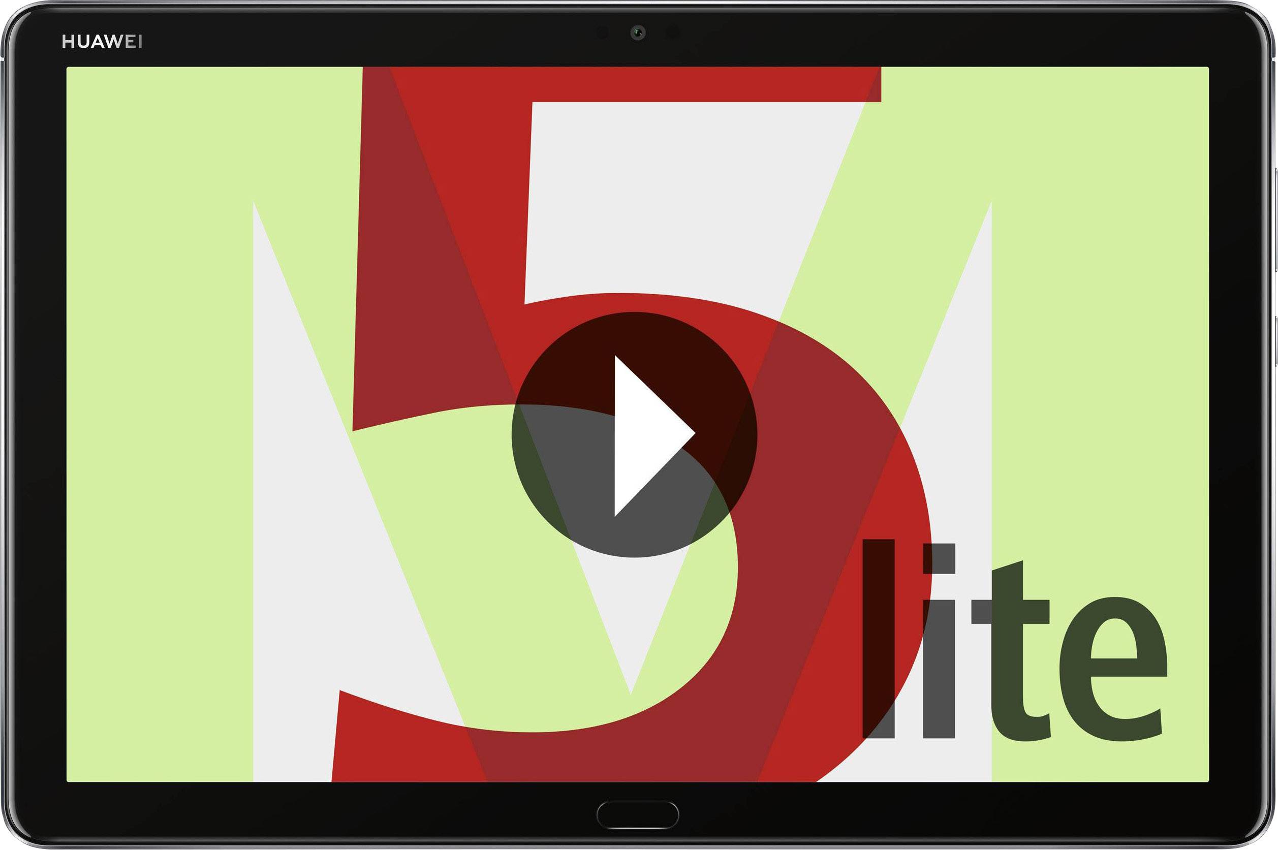 Mediapad M5 Lite WiFi 64 GB Grau Android-Tablet 25.7 cm (10.1 Zoll) 2.4 GHz HUAWEI Kirin Android™ 8.0 Oreo 1920 x