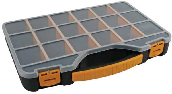 Velleman OMR13 Sortimentskasten (L x B x H) 326 x 257 x 48 mm Anzahl Fächer: 18 Box Inhalt 1 St.