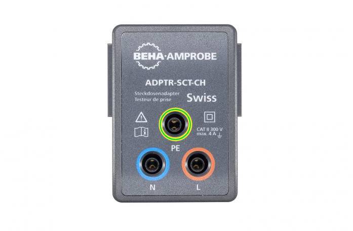 BEHA Amprobe 4969385 ADPTR-SCT-CH Adapterstecker Steckdosenprüfadapter (4969385)