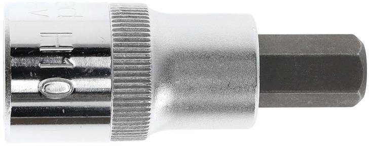 Metallschraubenschlüssel mit sechsseitigem Kopf, geeignet für mechanische Arbeiten. Rustikales Design ohne sichtbare Markierungen.