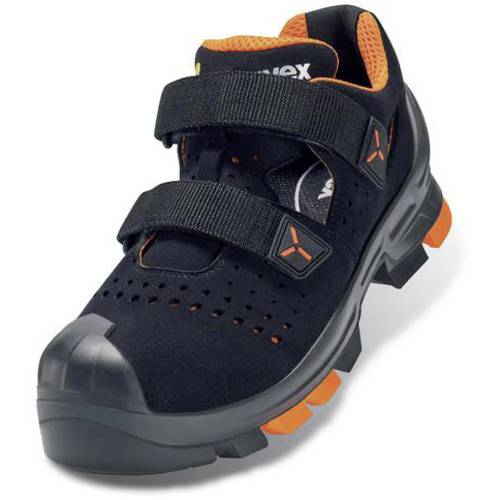 uvex 2 6500242 ESD Sicherheitssandale S1P Schuhgröße (EU): 42 Schwarz, Orange 1 Paar
