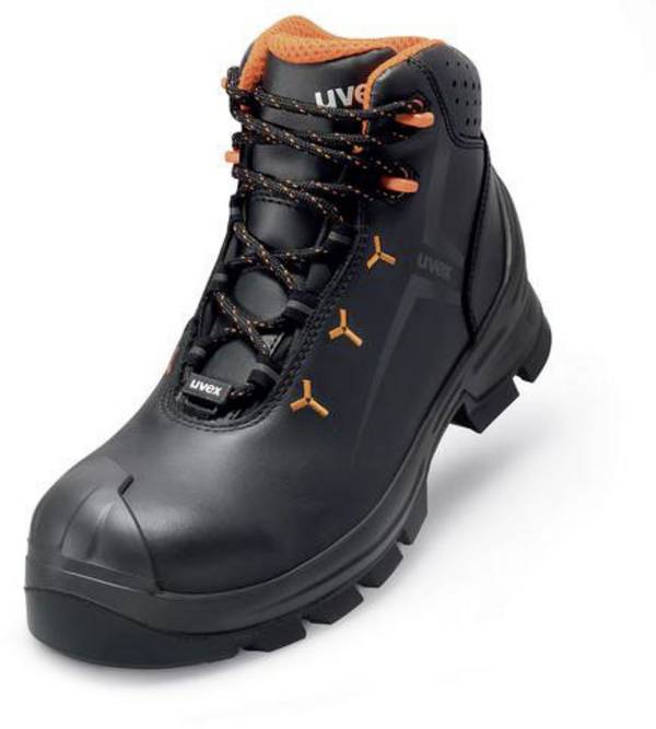 uvex 2 MACSOLE® 6523242 ESD Sicherheitsstiefel S3 Schuhgröße (EU): 42 Schwarz, Orange 1 Paar