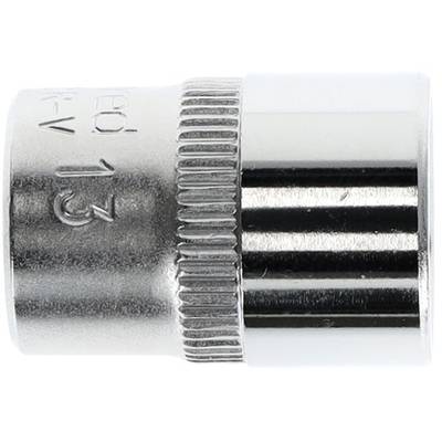 Metallschraube mit geriffeltem Rand, silberfarben, mit eingeprägter Zahl '17'.