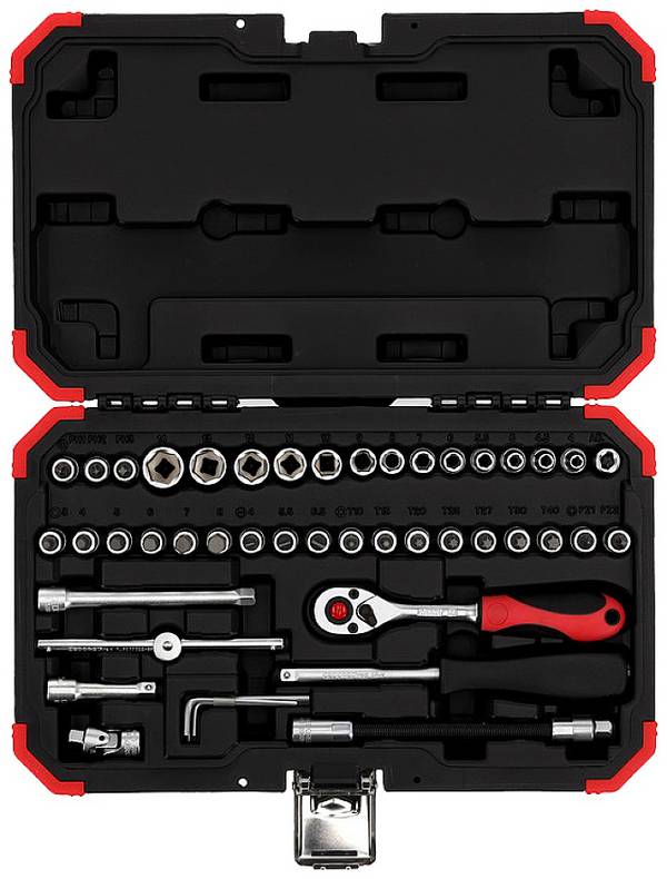 Gedore RED R49003046 Steckschlüsselsatz metrisch 1/4" (6.3 mm) 46teilig 3300052