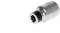 Metallischer Sechskant-Steckschlüsselaufsatz, hauptsächlich in Werkstätten und für Reparaturen verwendet.