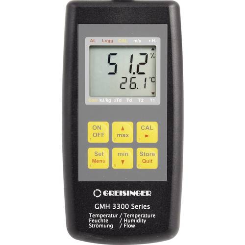 Thumbnail - Greisinger GMH 3331 Luftfeuchtemessgerät (Hygrometer) 0 % rF 100 % rF