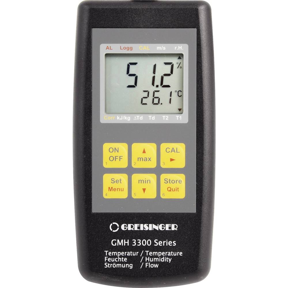Greisinger GMH 3331 Luchtvochtigheidsmeter (hygrometer) 0 % Hrel 100 % Hrel