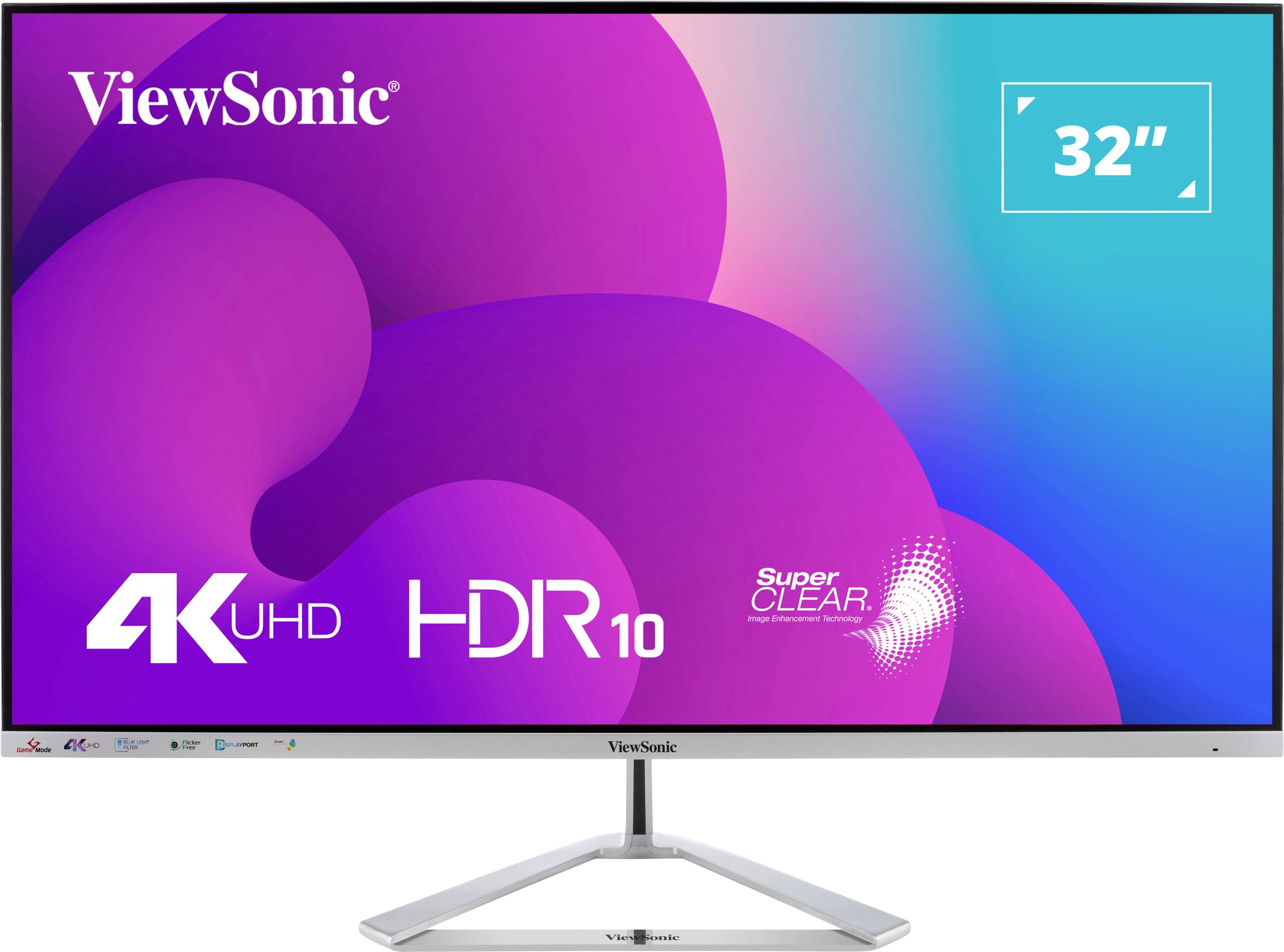 Viewsonic VX3276-4K-MHD LCD-Monitor EEK F (A - G) 81.3 cm (32 Zoll) 3840 x 2160 Pixel 16:9 8 ms DisplayPort, HDMI®, Audi