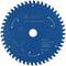 Kreissägeblatt von Bosch, blau, Durchmesser 165 mm, geeignet für laminierte Platten, mit 48 Zähnen und technischen Spezifikationen.