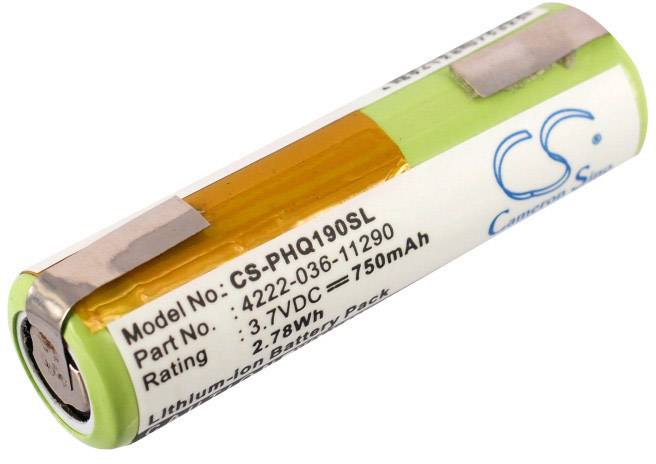 CS Cameron Sino Rasierer-Akku ersetzt Original-Akku (Original) 036-11290, 4222-036-06410, 4222-036-11290 Arcitec, Panasonic, Philips 3.7 V 700 mAh