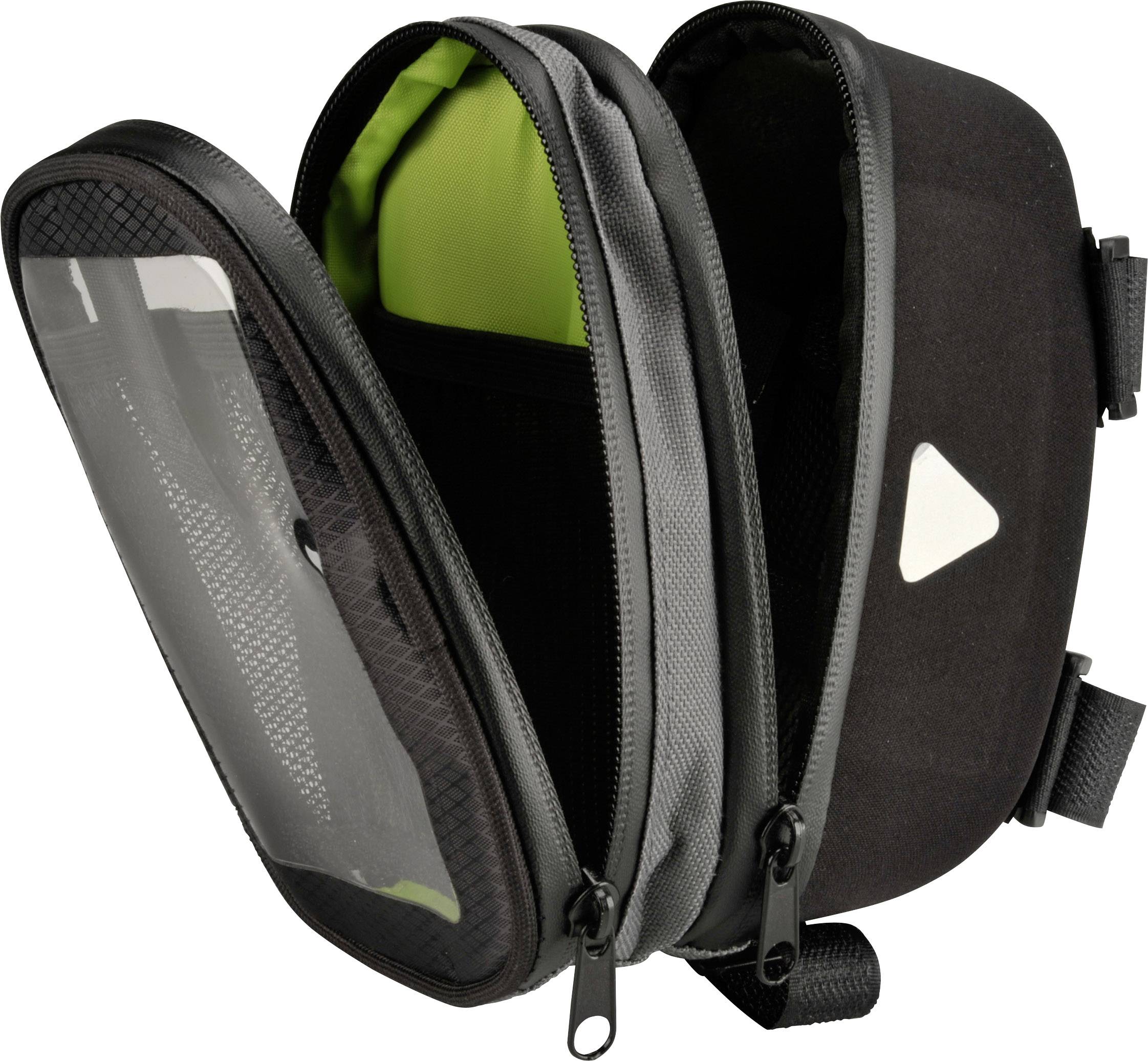 FISCHER Fahrrad-Oberrohrtasche Premium, schwarz-2