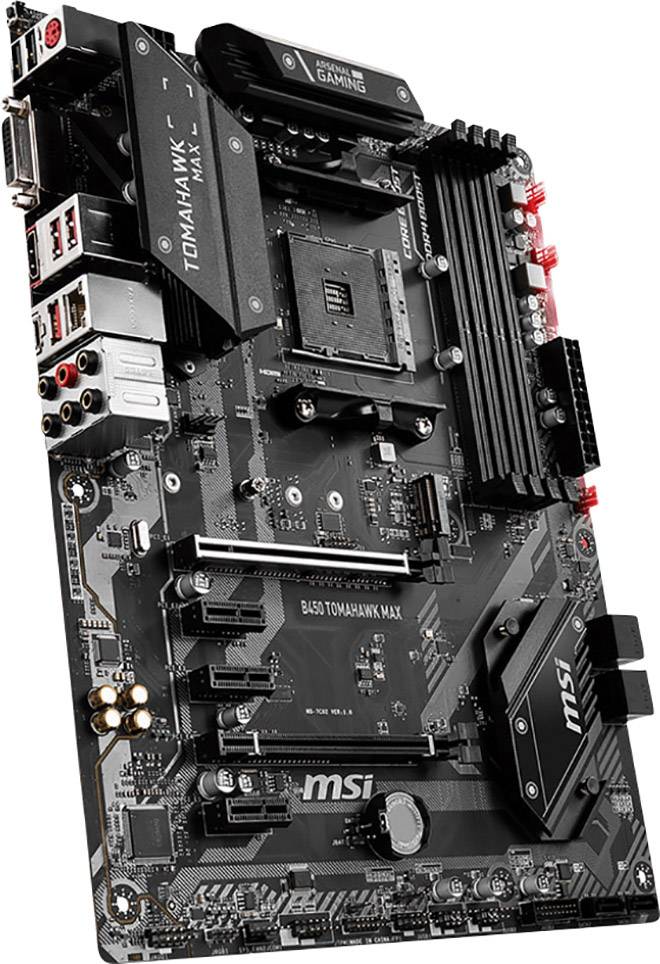 MSI Gaming B450 Tomahawk Max Mainboard Sockel (PC) AMD® AM4 Formfaktor (Details) ATX Mainboard-Chipsatz AMD® B450-3