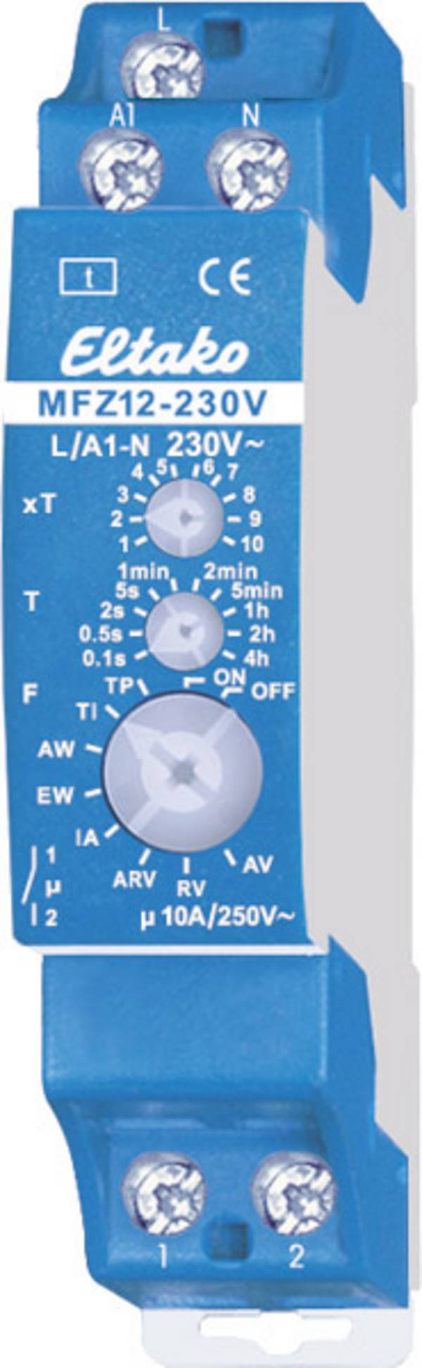 Eltako 23100530 MFZ12-230V Zeitrelais Multifunktional 230 V 1 St. Zeitbereich: 0.1 s - 40 h 1 Schließer