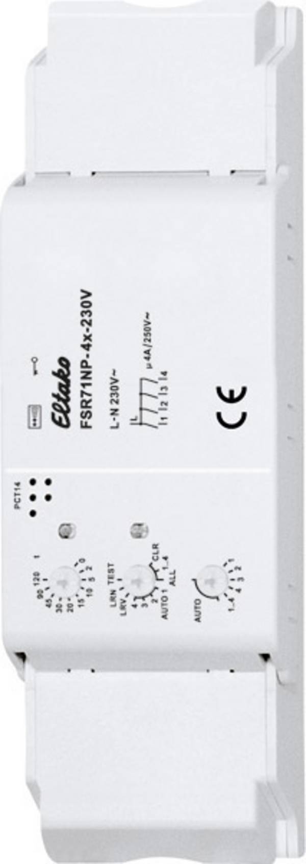 FSR71NP-4x-230V Eltako Funk Schaltaktor   4-Kanal Aufputz Schaltleistung (max.) 1000 W Reichweite max. (im Freifeld) 30 m