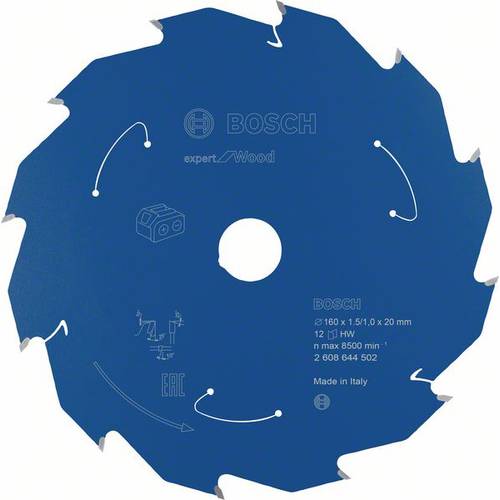 Bosch Accessories Bosch Power Tools 2608644502 Kreissägeblatt 160 x 20 mm Zähneanzahl: 12 1 St.