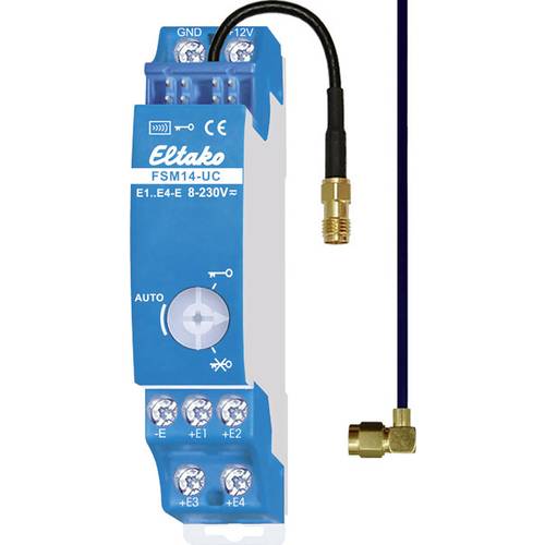 FSM14-UC Eltako Funk Sender 4-Kanal Hutschiene Reichweite max. (im Freifeld) 30 m