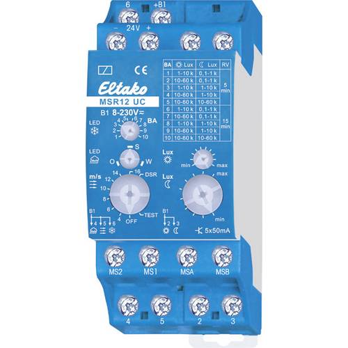Eltako 22500501 MSR12-UC Multifunktions-Sensorrelais 24 V 1 St. Zeitbereich: 0.1 - 14400 s 2 Schließer