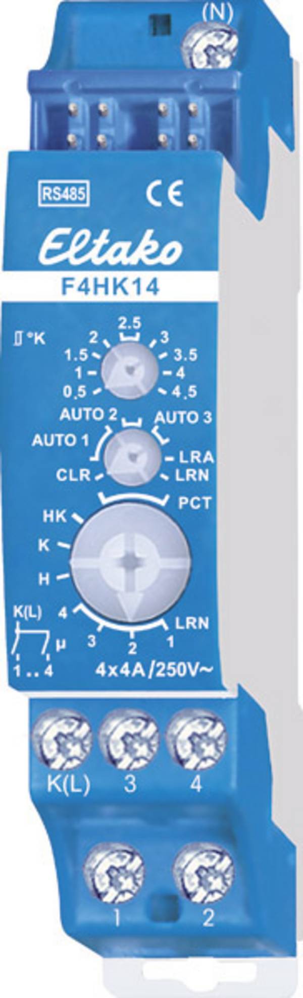 F4HK14 Eltako RS485 Schaltaktor   4-Kanal Hutschiene Schaltleistung (max.) 1000 W