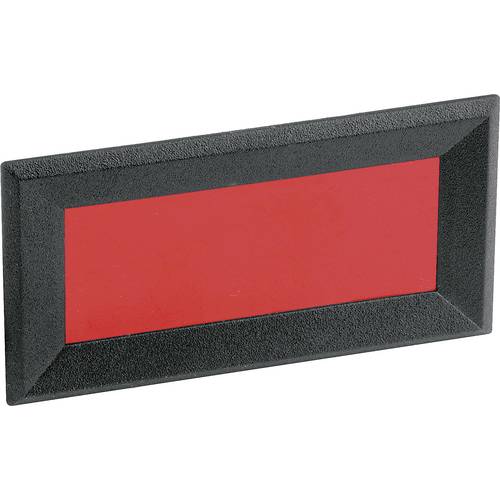 Mentor 2656.8322 Frontrahmen Schwarz, Rot (B x H x T) 51 x 28 x 2.3 mm