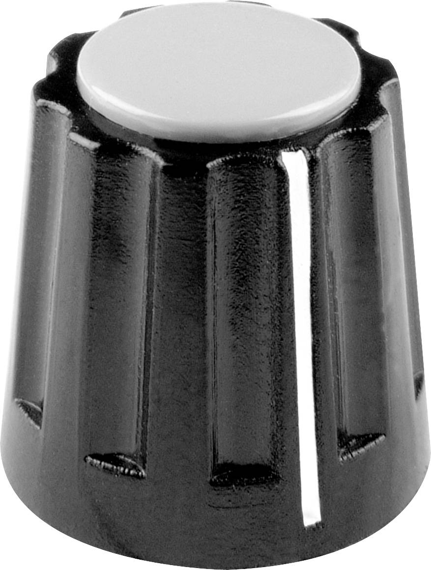 MENTOR 331.41 Drehknopf mit Knopfmarkierung Schwarz (Ø x H) 14.5 mm x 14 mm 1 St.