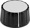 Mentor 334.8 334.8 Drehknopf Schwarz (Ø x H) 36 mm x 18.5 mm 1 St.