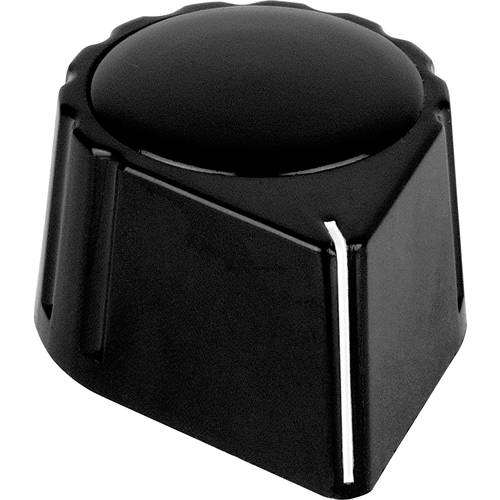 Mentor 429.611 429.611 Drehknopf mit Knopfmarkierung Schwarz (B x H) 36.5 mm x 17 mm 1 St.