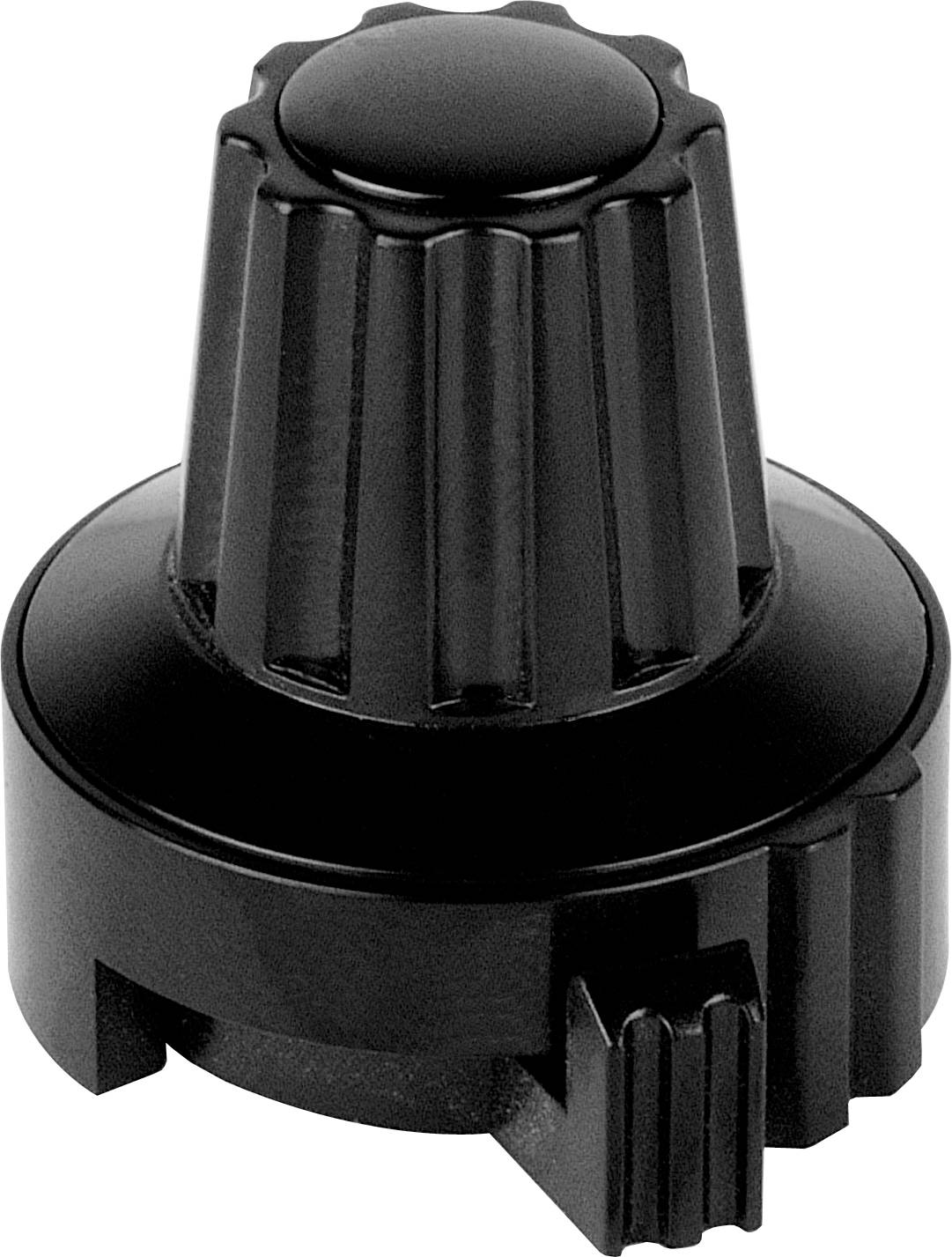 MENTOR 4331.6031 Einstellknopf mit Knopfmarkierung Schwarz (Ø x H) 22.8 mm x 23.1 mm 1 St.