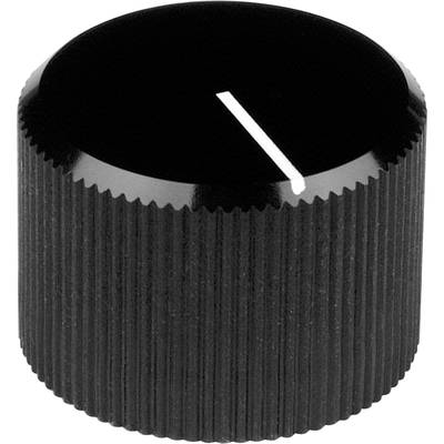 Mentor 508.6131 508.6131 Drehknopf mit Knopfmarkierung Schwarz (Ø x H) 24 mm x 15 mm 1 St.-0