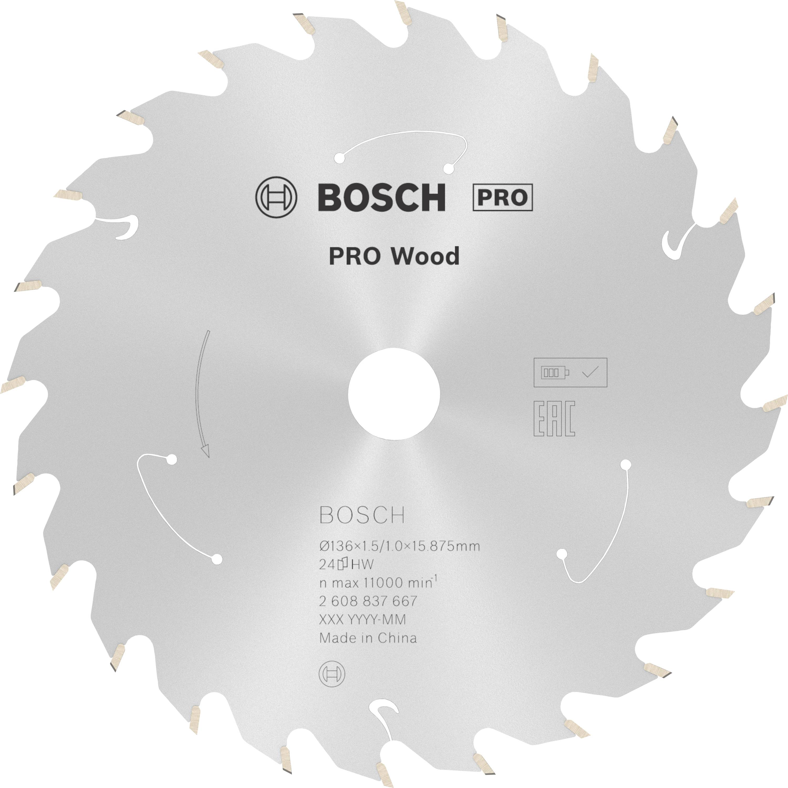 BOSCH Powertools Kreissäg SfW 136x15.875x1.5/1.0x24T | 2608837667