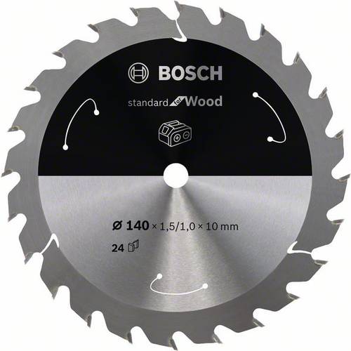 Thumbnail - Bosch Accessories Bosch Standard for Wood - Kreissägeblatt - für Holz 2608837669 Hartmetall Kreissägeblatt 140 x 10 mm Z...