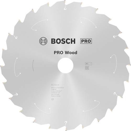 Bosch Accessories Bosch Power Tools 2608837727 Hartmetall Kreissägeblatt 250 x 30 mm Zähneanzahl: 24 1 St.