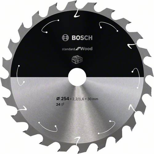 Bosch Accessories Bosch Power Tools 2608837733 Hartmetall Kreissägeblatt 254 x 30 mm Zähneanzahl: 24 1 St.