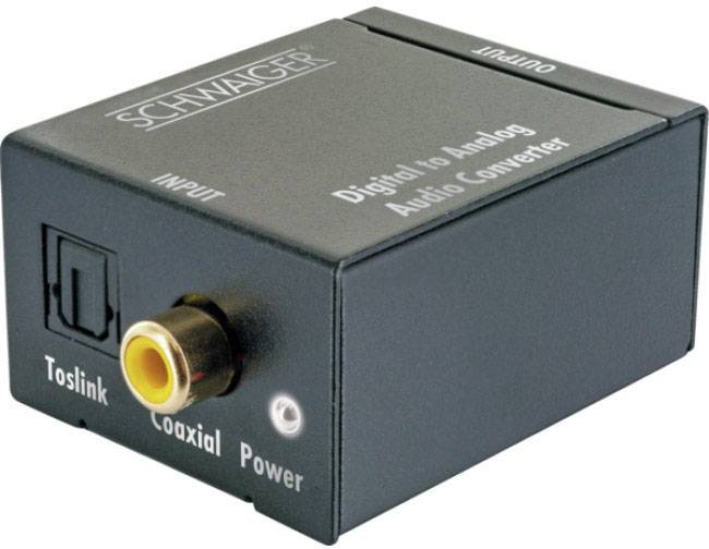Schwaiger ADW200513 AV Converter [Coaxial, Toslink - RCA]
