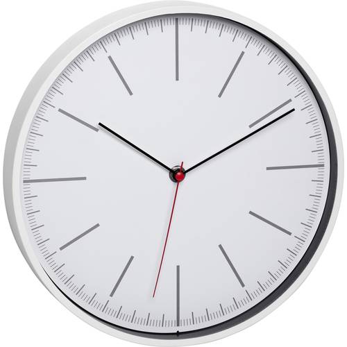 TFA Dostmann 60.3049.02 Quarz Wanduhr 280 mm x 280 mm x 37 mm Weiß