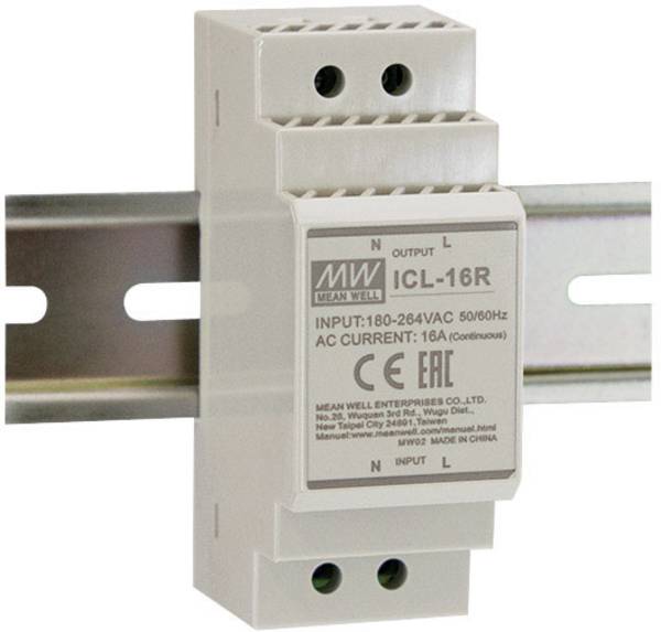 MEAN WELL ICL-16R MW MEANWELL Einschaltstrombegrenzer Serie: ICL-16R/L für induktive und kapazitive Lasten Grau Schutzklasse II