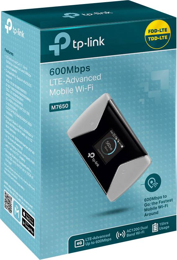 TP-LINK M7650 Mobiler 4G-WLAN-Hotspot Mehrfarbig-2