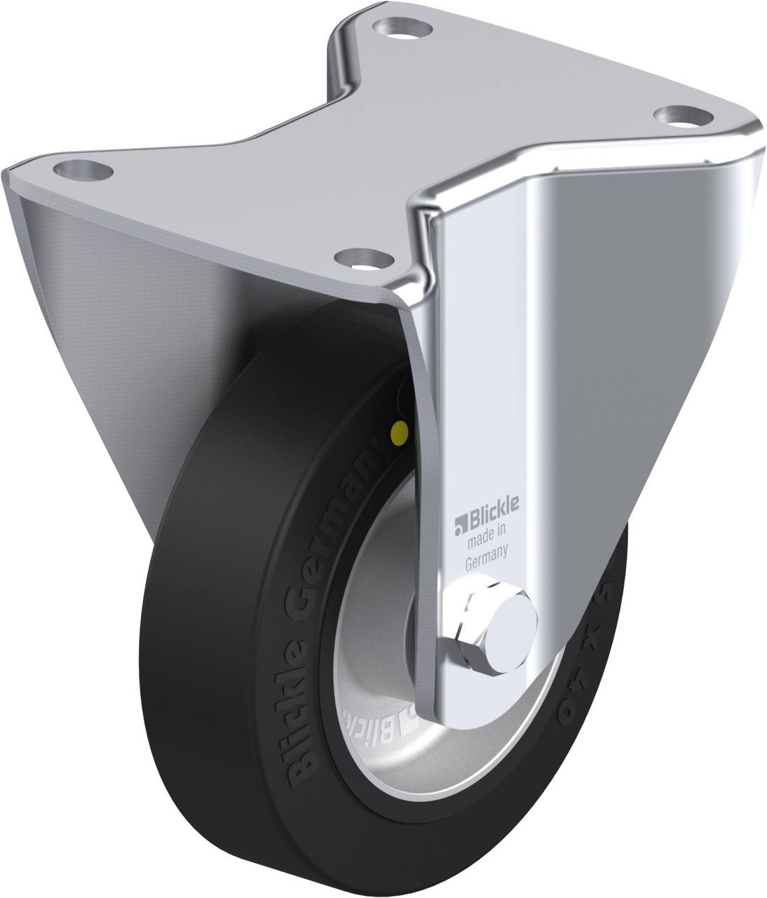 Blickle 740075 BH-ALEV 125K-3-EL Bockrolle Rad-Durchmesser: 125 mm Tragfähigkeit (max.): 250 kg 1 St.