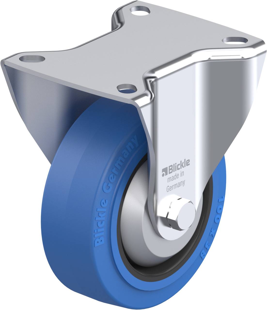 Blickle 744244 B-POEV 100G-SB-FA Bockrolle Rad-Durchmesser: 100 mm Tragfähigkeit (max.): 200 kg 1 St.